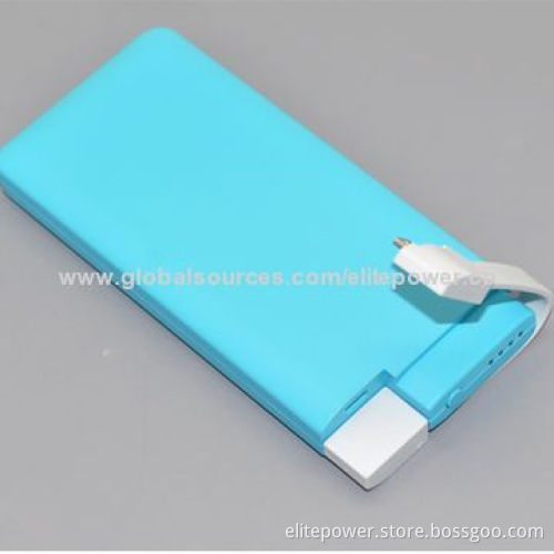 Portable Power Station for iPhone, 5,000mAh with Built-in Cable